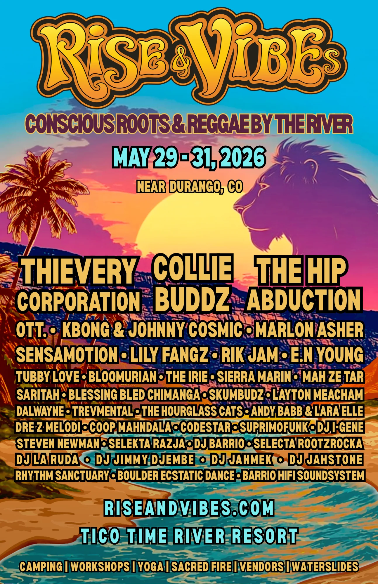 Rise and Vibes Music Festival in Aztec, New Mexico.